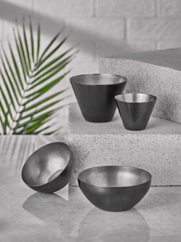 Bowl (Grey Color - Retro)