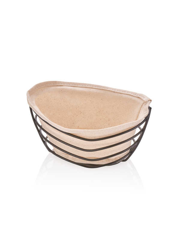 Bread Basket - Oval - Black