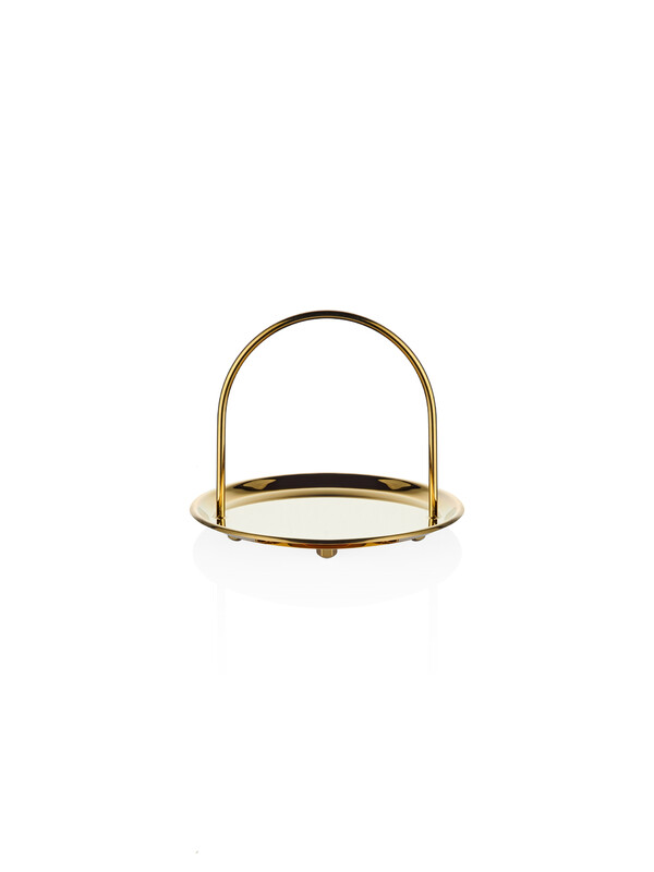  - Cake Stand - 1 Tier - Gold Titanium
