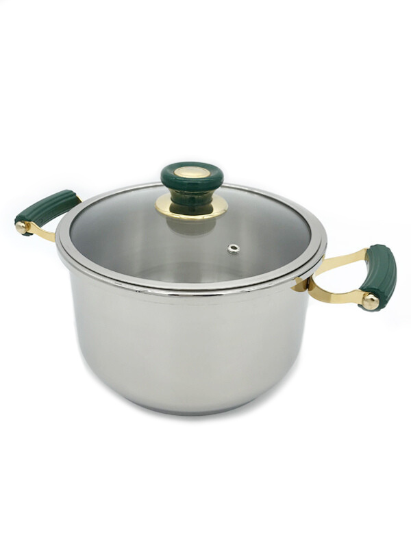 Cooker With Green Handle
