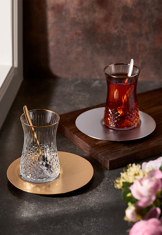  - Decorated Saturn Tea Set - 19 Pcs