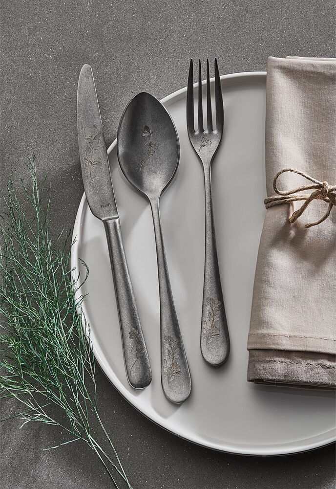  - Epsilon Serisi - Eskitme - Çiçek Desenli - 24 Parça