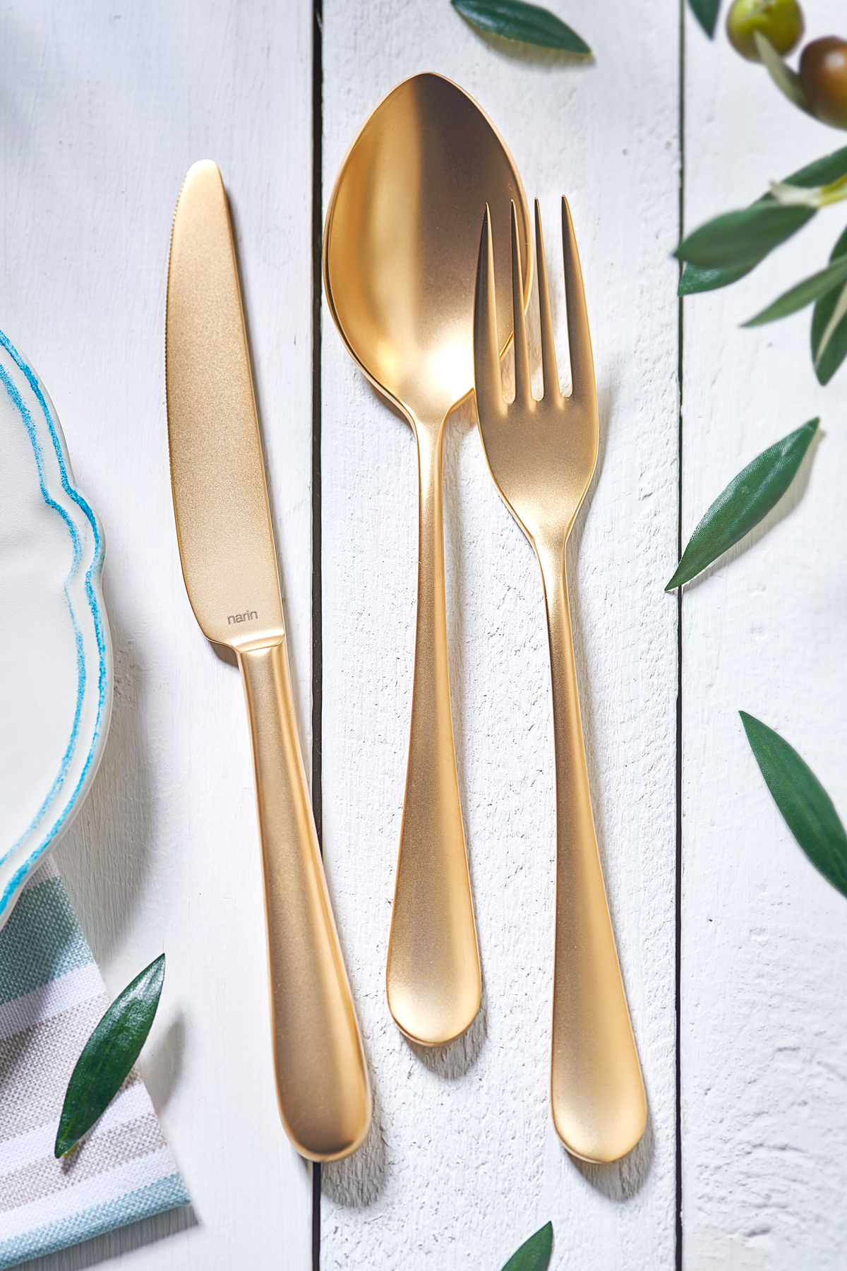 Epsilon - Satin Gold (Full) - 36 Pieces Set