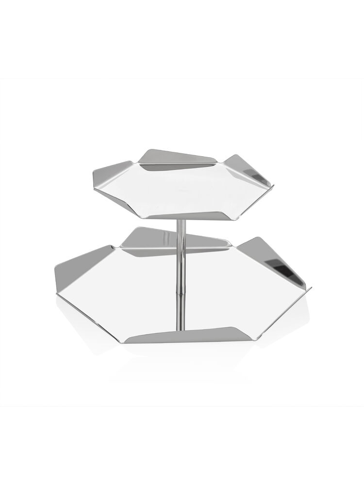  - Hexagon Cake Stand - 2 Tier