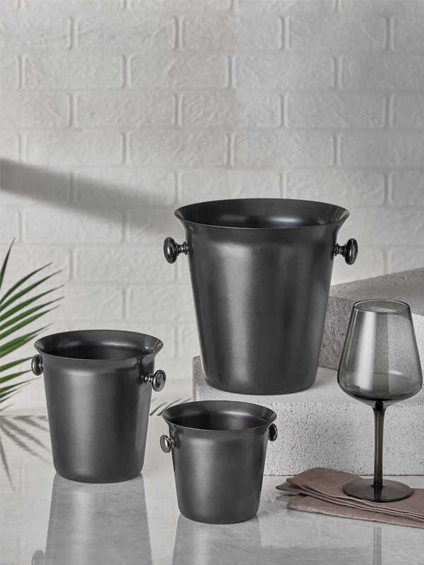  - Ice Bucket-Wine Bucket (Grey Color-Retro)