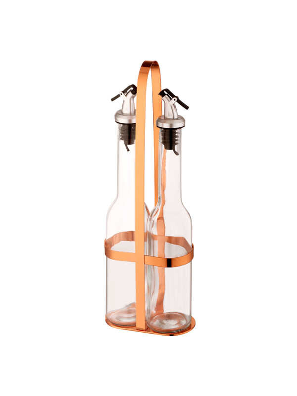  - Oil & Vinegar Set (Cylinder) - Copper