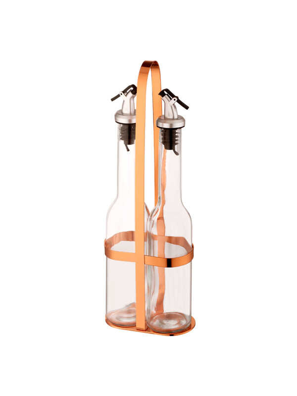  - Oil & Vinegar Set (Cylinder) - Copper
