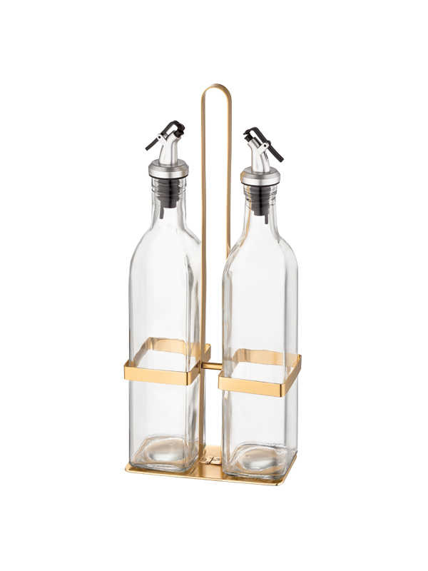 Oil & Vinegar Set (Square) - Yellow