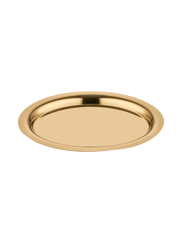  - Oval Plate - Gold Titanium