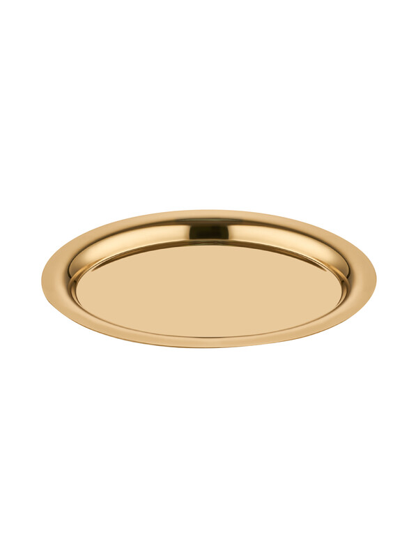  - Oval Plate - Gold Titanium
