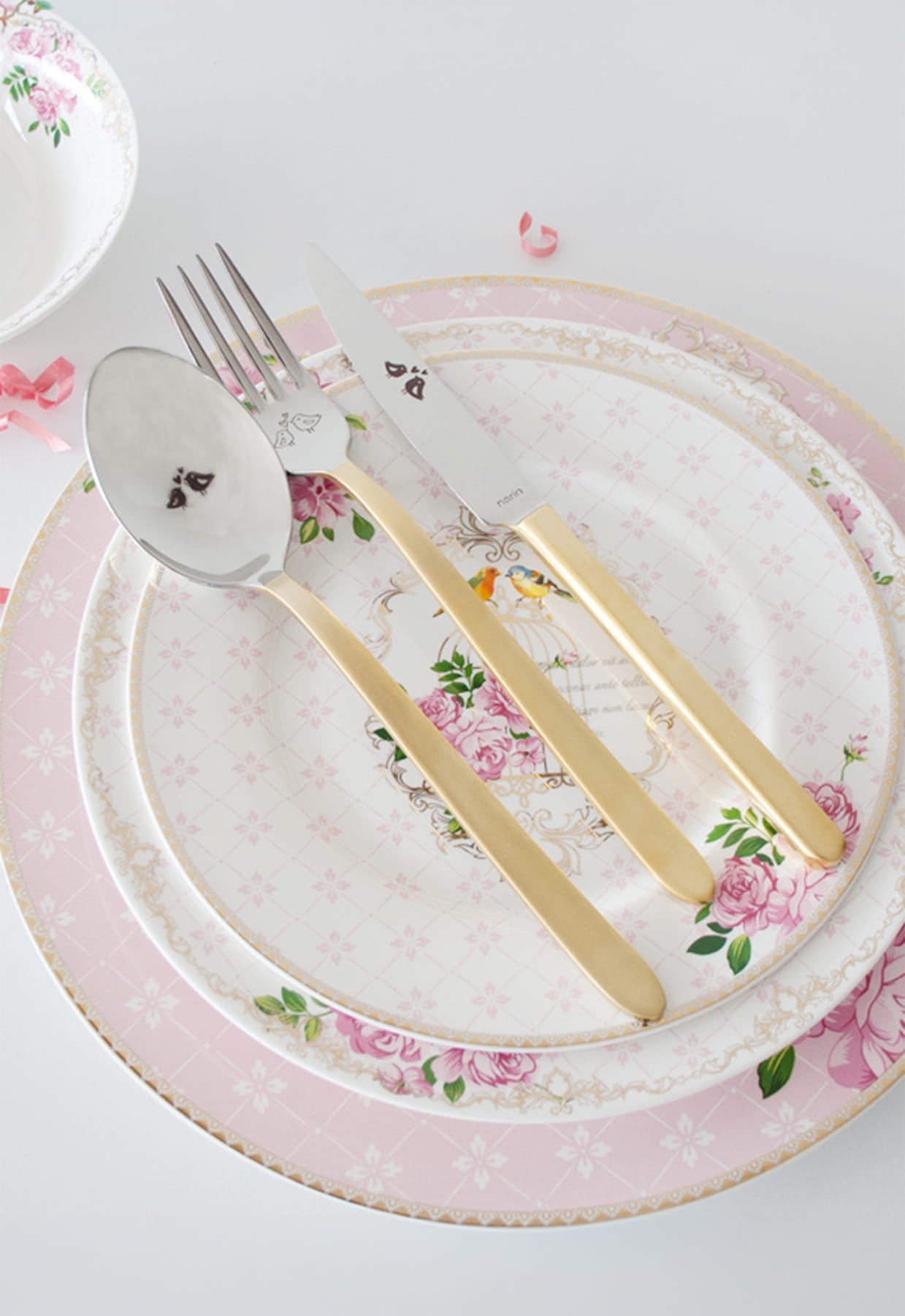 Plaides Love Birds - Satin Gold