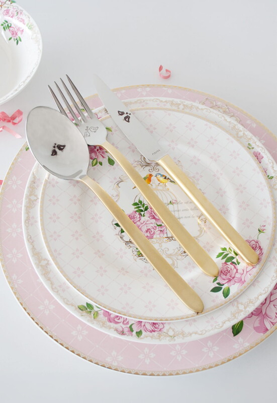 Narin - Plaides Love Birds - Satin Gold