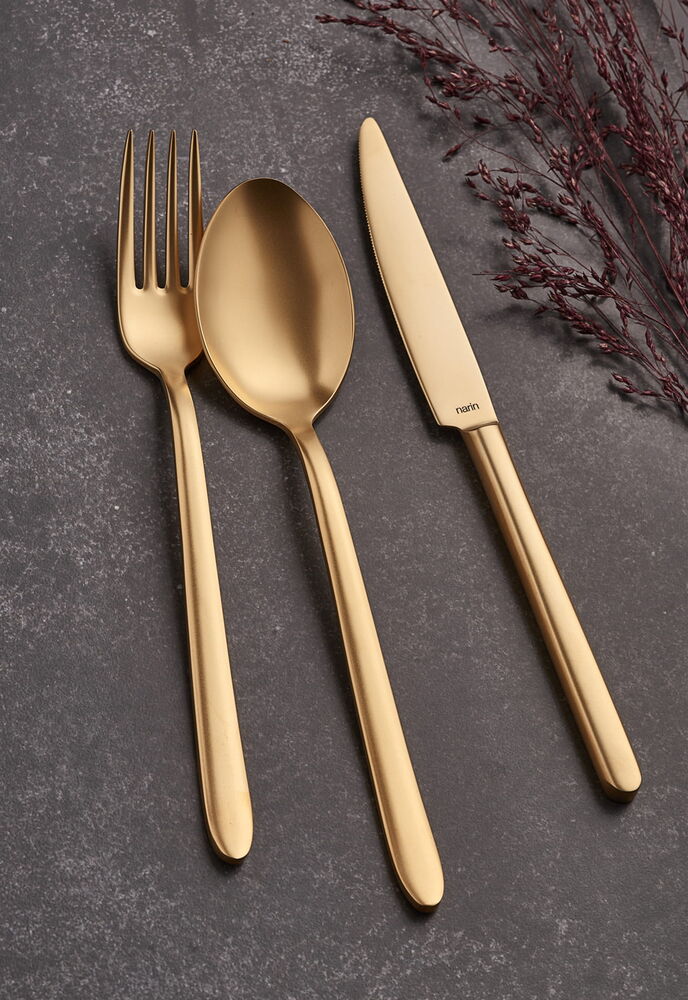  - Plaides - Satin Gold (Full) - 36 Pieces Set