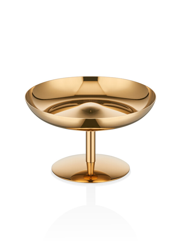  - Sphera - Nut Bowl with Stand - Gold Titanium