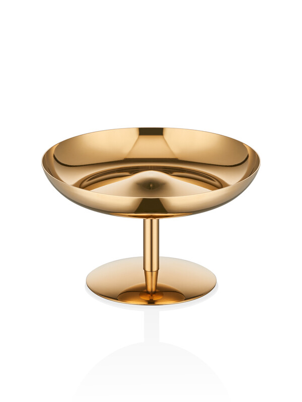 Narin - Sphera - Nut Bowl with Stand - Gold Titanium