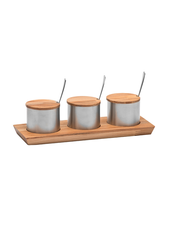 Spice Set - Wood Stand