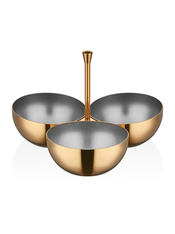  - Star - Nut Bowl - 3 Parts - Gold Titanium