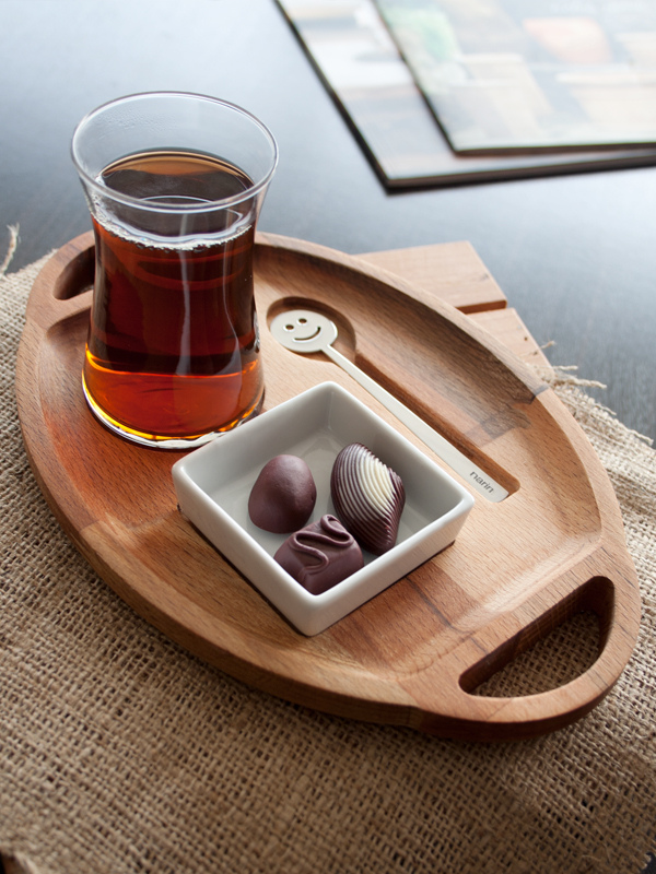 Tea Set with Wood Stand