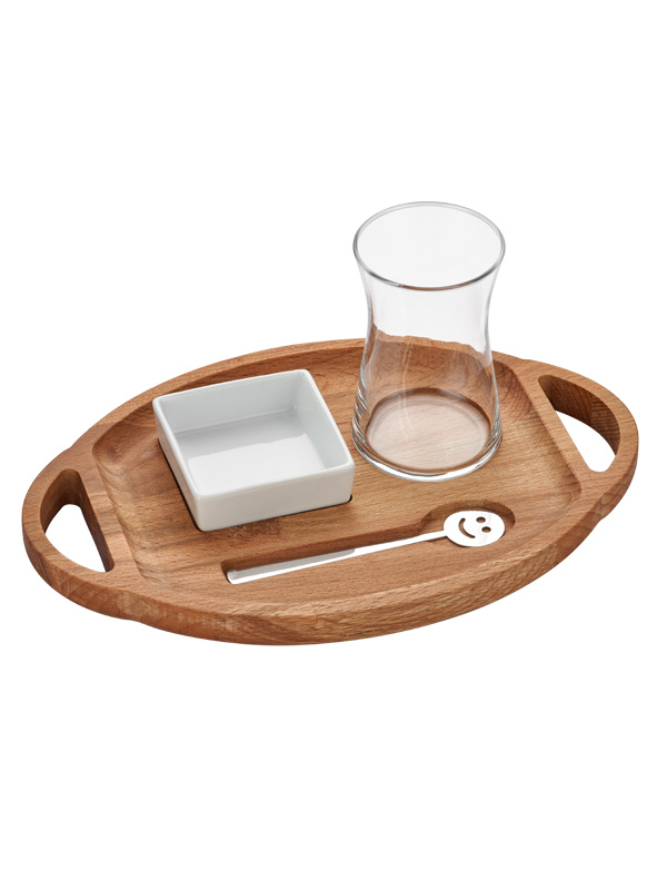 Tea Set with Wood Stand