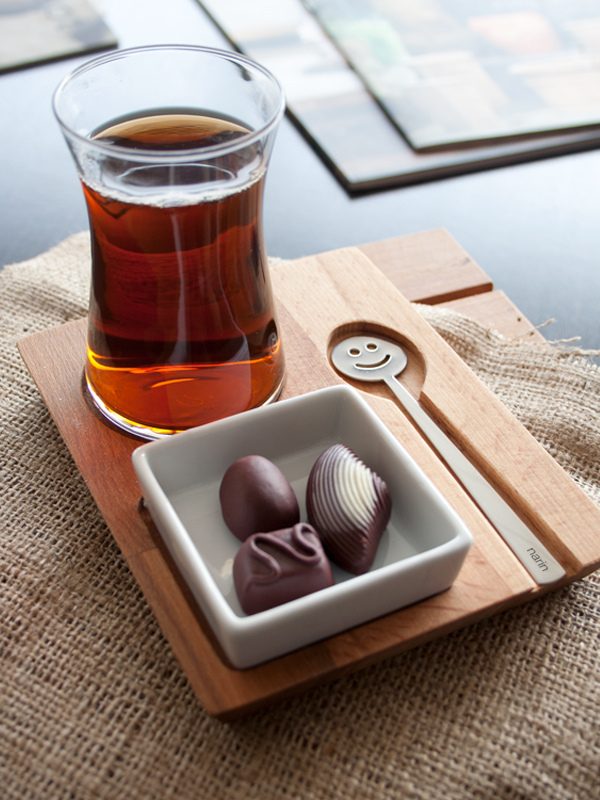 Tea Set with Wood Stand